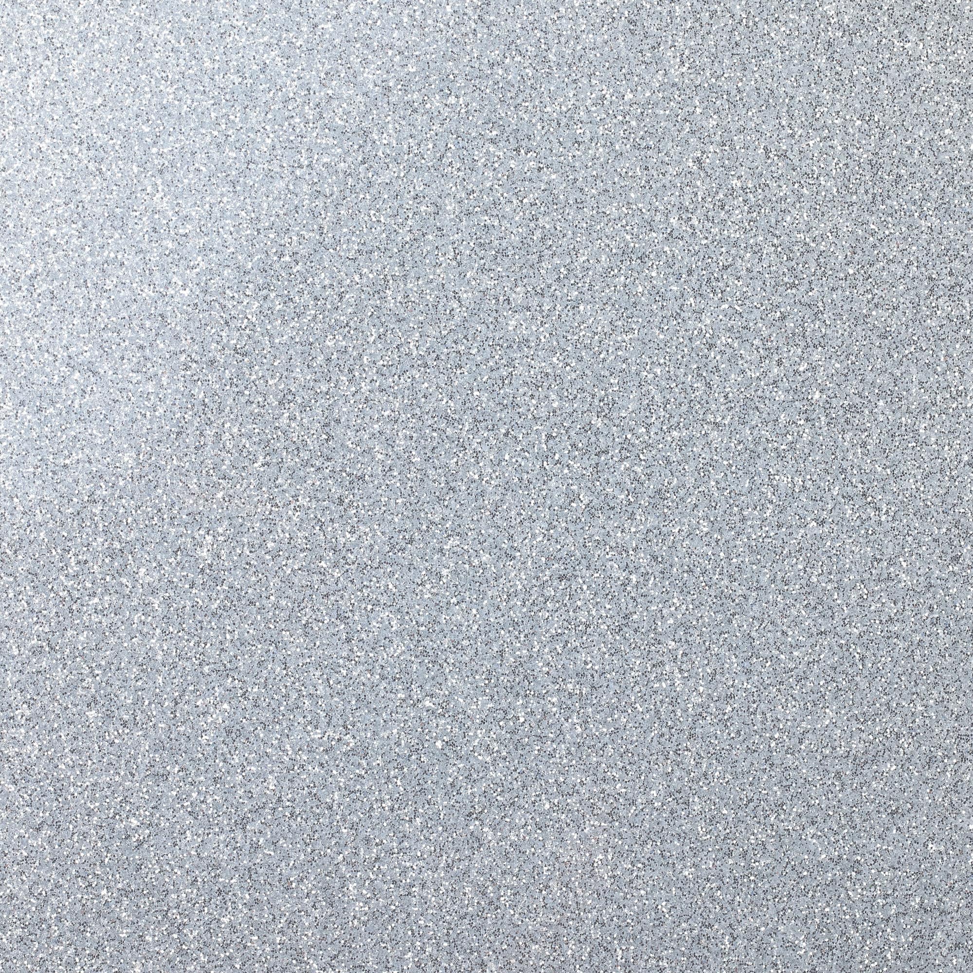 Holiday White Sweatshirt & Silver Iron-On Glitter Vinyl Craft Bundle